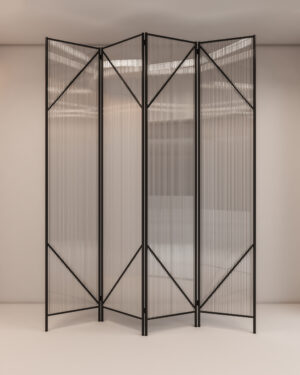 AXIS RIBBED GLASS PARAVANE