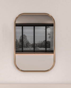 MINIMALIST GOLD-FRAMED WALL MIRROR