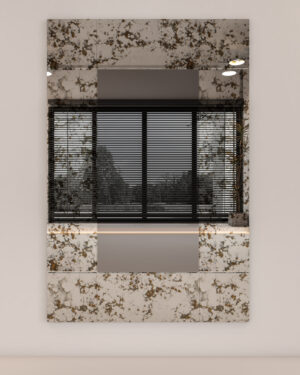 RECTANGULAR MARBLE MIRROR